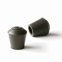 Puntale calzante diam. 10 mm di gomma per tubo 10 mm diam. esteriore - NERO