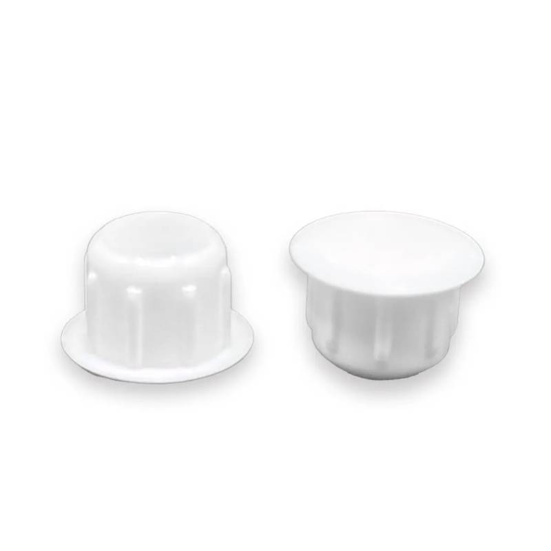 Round Plastic Hole Plug WHITE for 10 mm Diameter Hole - hole plug white - plugs & caps - screw-nut cap - ajile