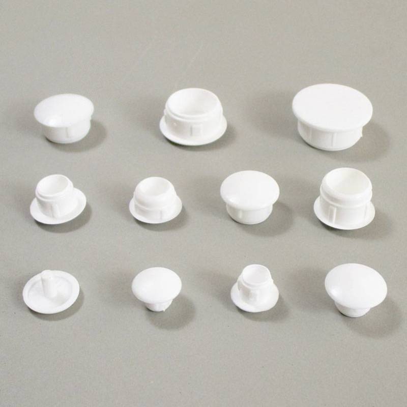 Round Plastic Hole Plug WHITE for 2 mm Diameter Hole - hole plug white - plugs & caps - screw-nut cap – ajile