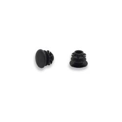 Flat round flush end cap plug for tube, sheet metal, … – Black Grey White – Multiple sizes
