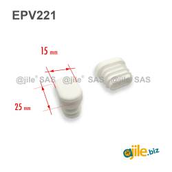 Embout ovale pour pied et tube - Noir Blanc - PLUSIEURS DIMENSIONS