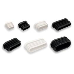Embout ovale pour pied et tube - Noir Blanc - PLUSIEURS DIMENSIONS