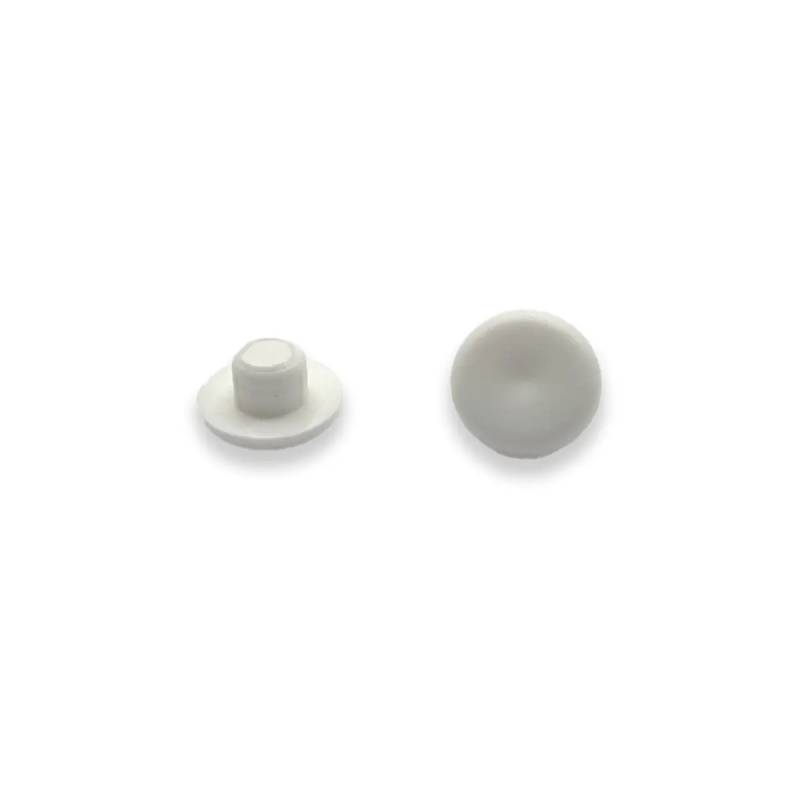 Round Plastic Hole Plug WHITE for 4 mm Diameter Hole - hole plug black - plugs & caps - screw-nut cap - ajile