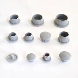 Round Plastic Hole Plug GREY for 4 mm Diameter Hole - hole plug black - plugs & caps - screw-nut cap - ajile