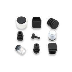 Puntale di diam. 13 mm a fungo con diam. 6 mm di plastica costampato con feltro.