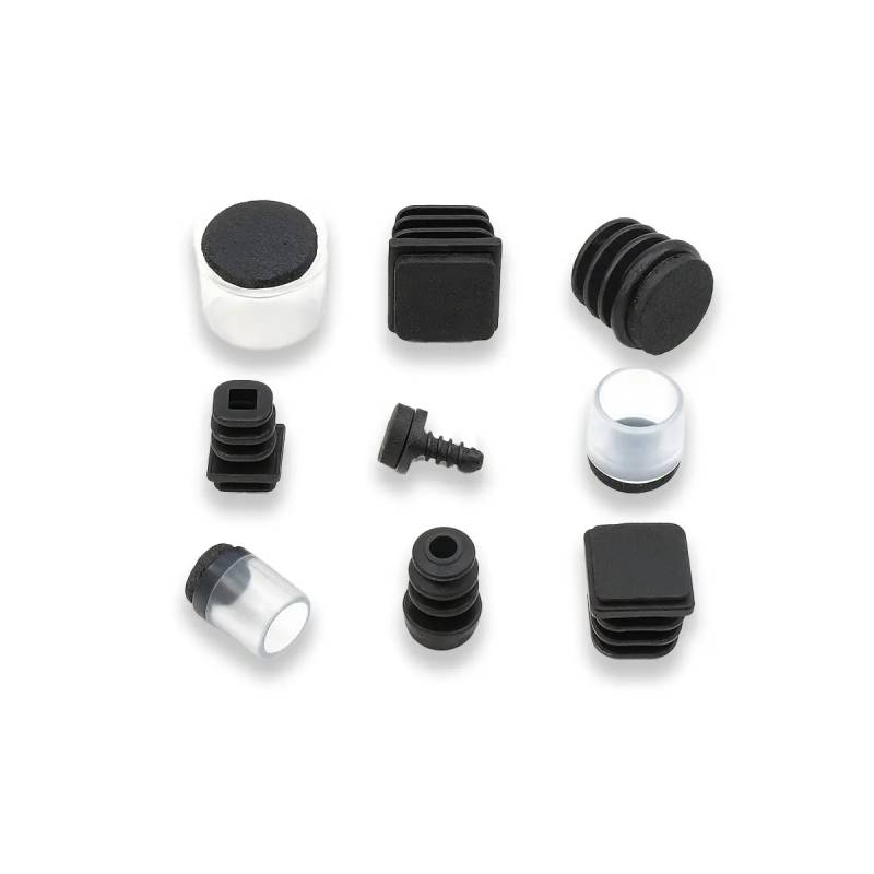 Puntale di diam. 13 mm a fungo con diam. 6 mm di plastica costampato con feltro.