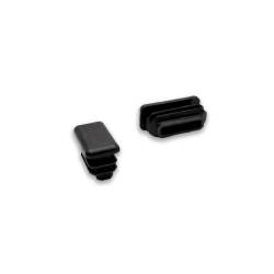 Extra-flat rectangular end cap - Black White - Ajile