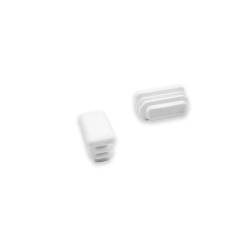 Rechteckige Endkappe extra-flach - Schwarz Weiß - Ajile