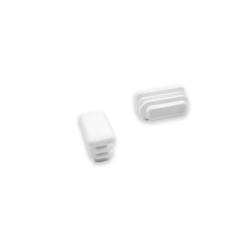 Extra-flat rectangular end cap - Black White - Ajile