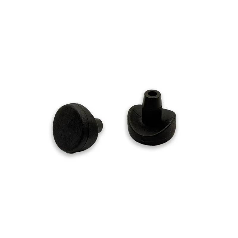 Butée type punaise Ø6 mm pour tube rond - Noir Blanc - Ajile
