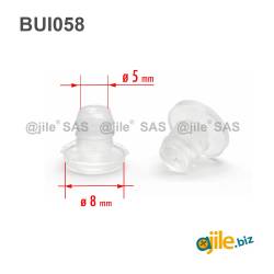 EVA push-in foot - Transparent - MULTIPLE SIZES