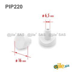 Push-in bumper Ø6 mm for round tube - Black White - Ajile