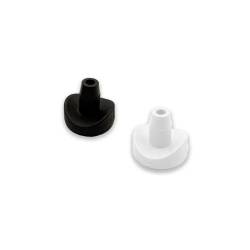 Push-in bumper Ø6 mm for round tube - Black White - Ajile
