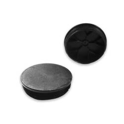 Embout Rond Plastique à Lamelles NOIR pour tube de diamètre EXTÉRIEUR 110 mm - embout rond noir - embout rond - embout