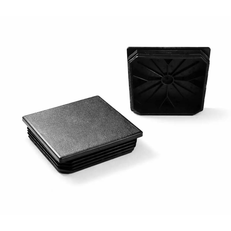 Inserto Quadrato di Plastica a Lamelle NERO per tubi di dimensoni 110 x 110 mm - Inserto Quadrato di Plastica NERO - inserto