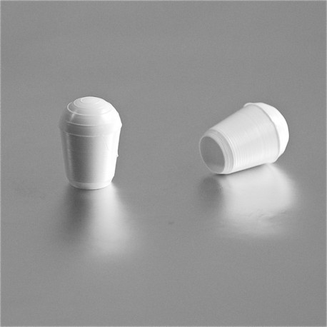 Round ferrule diam. 6 mm WHITE plastic floor protector