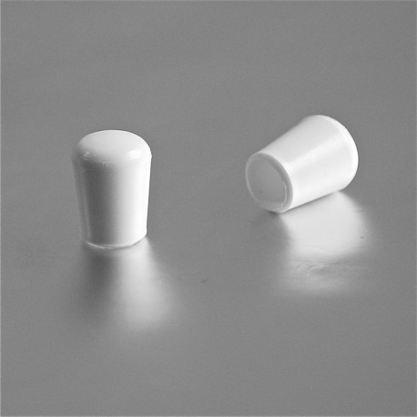 Embout enveloppant rond diam. 7 mm Plastique BLANC