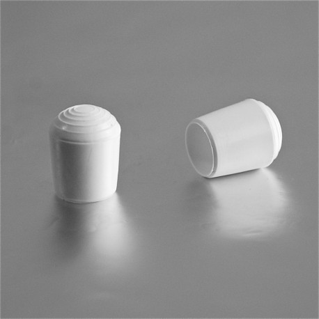 Round ferrule diam. 12 mm WHITE plastic floor protector