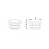 Inserto diam. 18 mm rotondo a lamelle per tubo 18 mm diam. esteriore - BIANCO