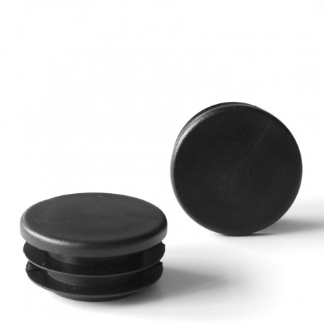 Inserto diam. 50 mm rotondo a lamelle per tubo 50 mm diam. esteriore - NERO