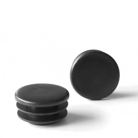 40 mm Diam. Lamellen-Stopfen für Rundrohre 40 mm Aussendiameter - SCHWARZ