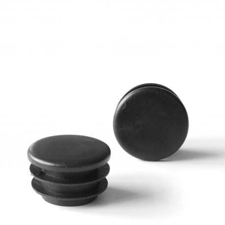 Embout rond à ailettes diam. 35 mm Plastique NOIR