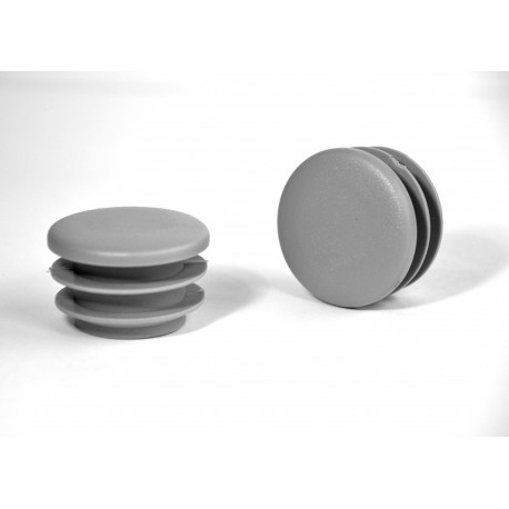 Round ribbed insert for tubes diam. 35 mm GREY plastic