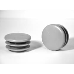 Round ribbed insert for tubes diam. 40 mm GREY plastic - Ajile 2