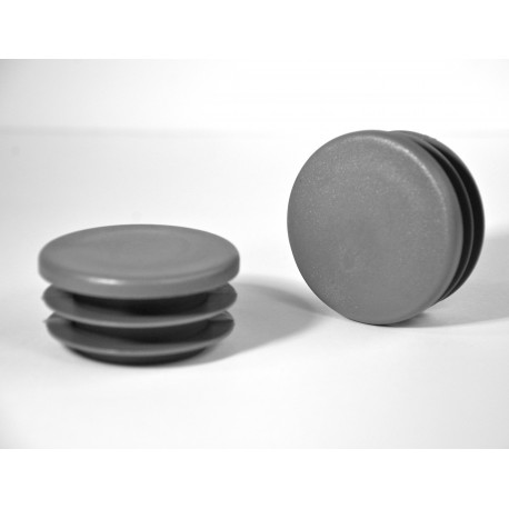 Embout rond à ailettes diam. 60 mm Plastique GRIS