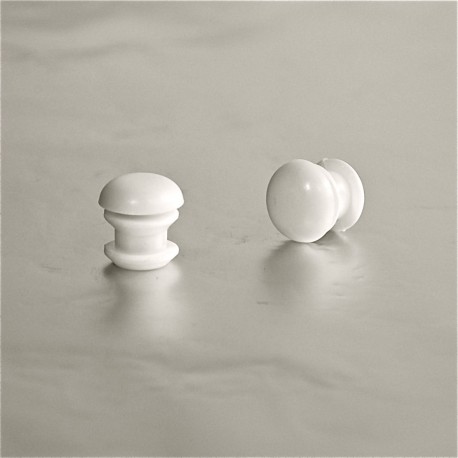 Inserto diam. 13 mm rotondo a lamelle per tubo 13 mm diam. esteriore - BIANCO