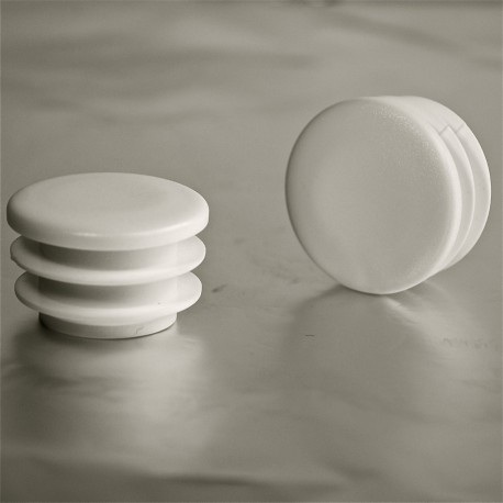 35 mm Diam. Lamellen-Stopfen für Rundrohre 35 mm Aussendiameter - WEISS