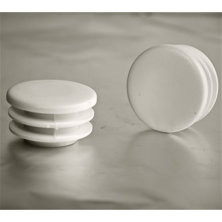 40 mm Diam. Lamellen-Stopfen für Rundrohre 40 mm Aussendiameter - WEISS