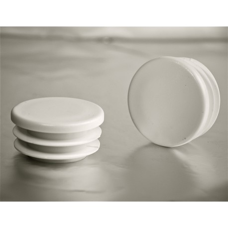 50 mm Diam. Lamellen-Stopfen für Rundrohre 50 mm Aussendiameter - WEISS