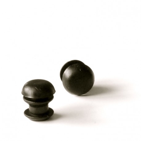 Inserto diam. 12 mm rotondo a lamelle per tubo 12 mm diam. esteriore - NERO