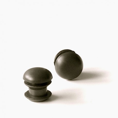 Inserto diam. 13 mm rotondo a lamelle per tubo 13 mm diam. esteriore - NERO