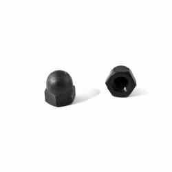 M8 DIN1587 : Plastic hex. M8 dome nut for 13 mm wrench - Black - Ajile 1