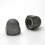 M10 DIN1587 : Plastic hex. M10 dome nut for 17 mm wrench - Black