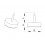18 mm Plastic nail in furniture glide BROWN