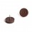 Patin glisseur diam. 26 mm Plastique BRUN