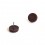 18 mm Plastic nail in furniture glide BROWN