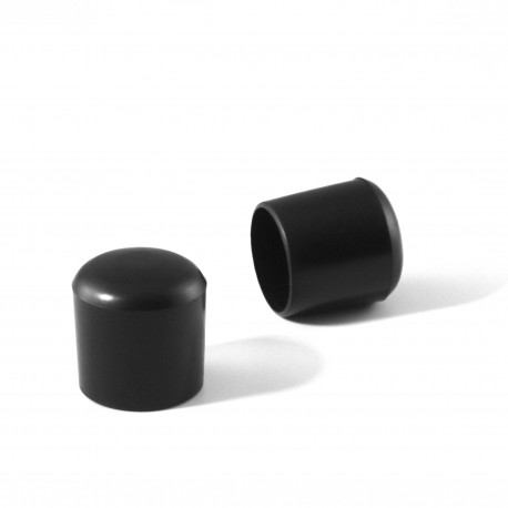 Round ferrule diam. 18 mm BLACK plastic floor protector