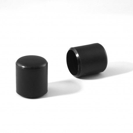 Embout Skiffy enveloppant rond diam. 19 mm Plastique NOIR - Ajile Embout Skiffy enveloppant rond diam. 19 mm Plastique NOIR - Ajile