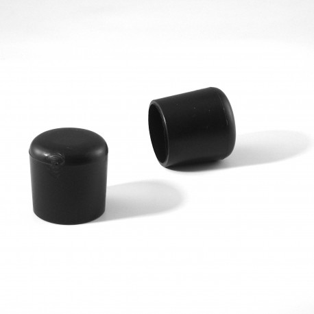 Round ferrule diam. 20 mm BLACK plastic floor protector