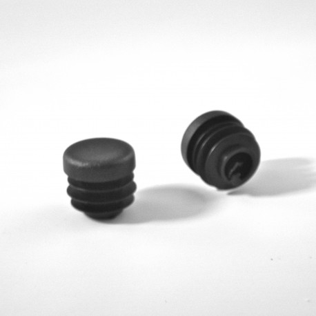 Embout rond à ailettes diam. 18 mm Plastique NOIR