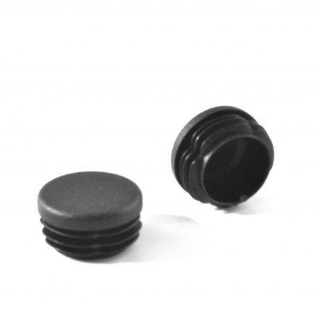 Round ribbed insert for tubes diam. 32 mm BLACK plastic