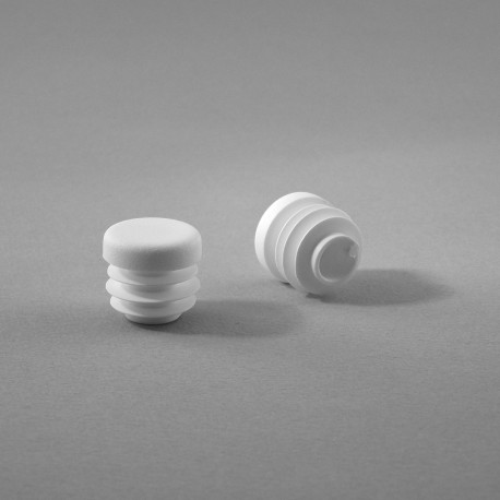 Embout rond à ailettes diam. 18 mm Plastique BLANC