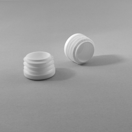 Embout rond à ailettes diam. 30 mm Plastique BLANC