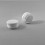 Embout rond à ailettes diam. 32 mm Plastique BLANC