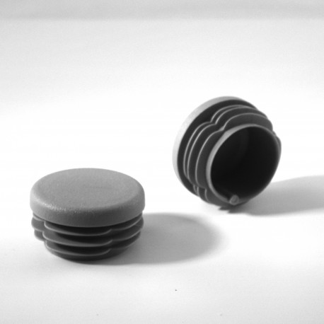 Round ribbed insert for tubes diam. 32 mm GREY plastic