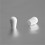 Puntale calzante diam. 3 mm di plastica per tubo 3 mm diam. esteriore - BIANCO
